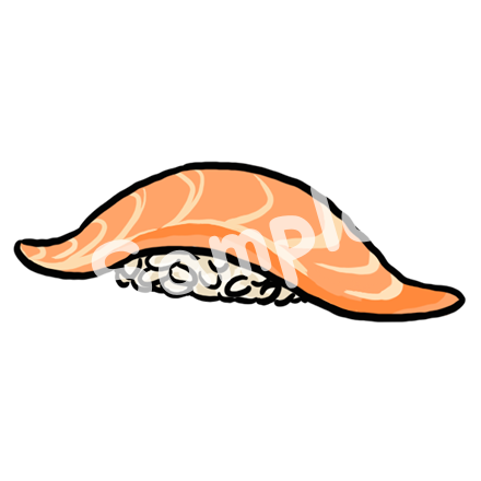 Salmon Sushi sample - SunnyDraws
